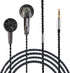 Wired Earphone Snow-Lotus 1.0 in Ear Earphones,64 Ohm Clear Detailed Balanced Sound Flat Head Earbuds,HD Bass Driven Audio,3.5mm Wired HiFi Music ...