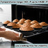 Silicone Baking Cups Reusable Muffin Cupcake Liners 24 Pack Non-stick Cupcake Holders Molds for Party Birthday Halloween Christmas Black...