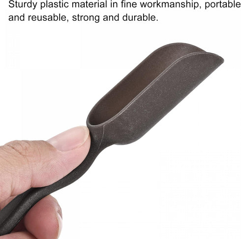 MECCANIXITY 5.7 Inch Gardening Shovel Spoons 6 Pack Mini Soil Scoops Cultivation Transplanting Tools, Black...