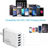 Pezin & Hulin 5 Port USB Wall Charger, 45W, Compatible with Tablet, Phone, Cell Devices...