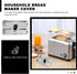 Slice Toaster Lid 2 Slice Toaster Cover Stainless Steel Toaster Appliance Cover Bread Maker Cover Toaster and Fingerprint Protection Machine Cover...