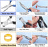 5 Packs Jewelry Pliers Set, Jewelry Making Tools with Needle Nose Pliers/Round Nose Pliers/Chain Nose Pliers/Bent Nose Pliers/Zipper Pliers, Jewel...