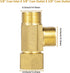 Lead-Free Brass Angle Stop Add-A-Tee Valve,3/8-Inch Compression Inlet X 3/8-Inch Compression Outlet X 3/8-Inch Compression Outlet 2 Pack...