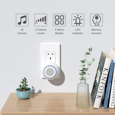 SECRUI Wireless Doorbell, Door Bell Ringer Wireless 1000 Feet with 5 Volume Levels, Waterproof and dustproof, 32Chimes & LED Flash, for Home Class...