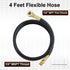 Hromee Air Tank Repair Kit w/Safety Valve, Pressure Gauge and 4 Feet Air Tank Hose Assembly kit for Portable Carry Tank...