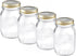 Bormioli Rocco Quattro Stagioni set of 4 Clear Airtight Mason Jars, 17 Oz. Made from BPA Free Durable Glass, Made In Italy....
