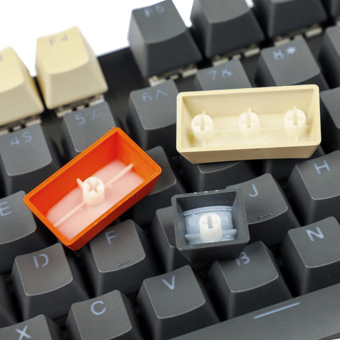 Carbon Miami PBT Double Shot Shine Through ANSI Backlit Keycaps for MX Mechanical Keyboard Melody 96 KBD75 68 61 87 104 Keychron(Only Keycap) (Rev...