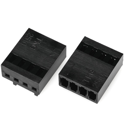 CRJ Female 4-Pin (3+1) PWM PC Fan 2.54mm Housing and Crimp Connector Set (5-Pack)...