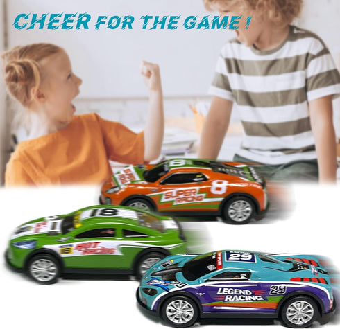 5 inch Pull Back Cars 3 Pcs Race Cars Toys Vehicles Set, Friction Powered Cars Toys for Toddlers 3 4 5 6 7 Years Old Kids for Boys Girls...
