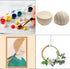 Natural Half Wooden Balls,20pcs 35mm Diameter Unfinished Wooden Balls Split Wood Beads No Holes Hemisphere Wood Ball Crafts Supplies for DIY Proje...