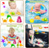 Baby Bath Toys for Kids Ages 1-3, 9 Pcs Sensory Suction Cup Toys+4 Pcs Light Up Floating Ocean Animal Bathtub Toy Set for Babies 6-12 Months, Todd...