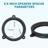 for Subaru 6.5 Inch Rear Door Speaker Adapter Bracket W/ Speaker Harness 1998-2020 WRX Forester Impreza XV Crosstrek Replace Rear Door Speaker Spa...