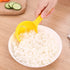 Yellow Rice Paddle Scoop Mold For Rice Ball Making,Serving Spoons Non-stick Sushi Mold Rice Ball Scooper Rice Spatula Kitchen Gadge for Home Kitch...