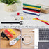 ELII 302PCS Cable Management Kit 4 Cable Sleeve,45Cable Clips,11Cable Holders,20+2Roll Cable Organizer Straps and 200 Fastening Cable Ties,20 Cabl...