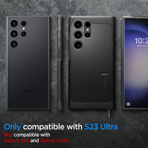 Spigen Tough Armor Designed for Galaxy S23 Ultra Case (2023) - Black......