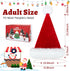 RJVW Christmas Santa Hat for Adults, Unisex Velvet Classic Holiday Santa Claus Hat for New Year Party Headwear...