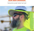Ergodyne Chill Its 6661 Universal Hard Hat Brim Sun Shade with Neck Flap, Safety Helmet Sun Shield...