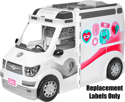 Replacement Stickers for Barbie Care Clinic ~ Barbie Doll Playset FRM19 Barbie Care Clinic ~ Replacment Labels ~ Sheet D ~ Stickers 24-28, 40,43,4...