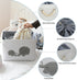 INough Baby Gift Baskets Empty Large Storage Container Fabric Toys Basket, Elephant Toy Box with Drawstring Closure for Wipes and Diapers, Nursery...