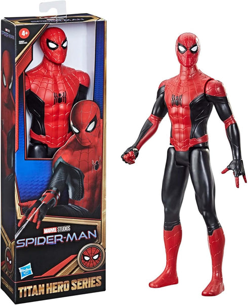 Spider-Man Marvel Titan Hero Series 12-Inch New Red and Black Suit Action Figure Toy, Movie Inspired, for Kids Ages 4 and Up...