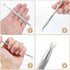 3Pcs 4 Prongs Jeweler's Pick up Tool, Stainless Steel Piercing Ball Grabber Tool, 4-Claw Pick up Tool for Small Parts Pickup, Pick Up Tool for Tin...