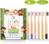 Kids Bamboo Toothbrushes Biodegradable Handle BPA Free Eco Friendly Children Size, FSC Certified and PETA Approved, Pack of 6 (Spiral Soft Nylon B...