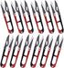 ESHATO 12 Pack Yarn Thread Craft Scissors Cutters for Sewing, 4.3 Inch Mini Small Snips Trimming Nipper for Office Home School Stitch DIY Supplies...