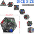 DND Metal Dice Set,Polyhedral Dice Set-Hand-Coloured Rose D&D Dice Set,Perfect in Gift Metal Box for DND Dungeons and Dragons MTG RPG Role Playing...