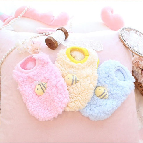 FLAdorepet 3 Packs Teacup Dog Cat XXS Clothes for Chihuahua Yorkie,Winter Warm Fleece Puppy Pet Clothes Sweater Shirt Vest for Mini Newborn Extra ...