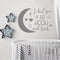 BATTOO I Love You to The Moon and Back- Moon and Stars Wall Sticker Baby Nursery Wall Decor - Kids Room Wall Decal Quotes - Baby Crib Wall Decor(d...