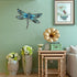 LIFFY Metal Dragonfly Wall Decor - Outdoor Garden Art for Patio, Living Room, Bedroom - Dragonfly Gifts (14inch, Metal & Glass)...