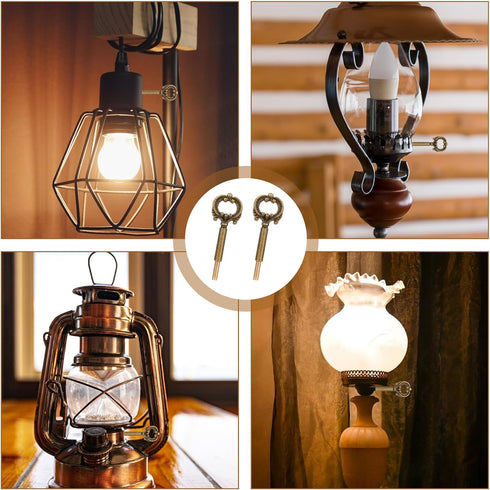 2 Pack Lamp Turn Knob Lamp Turn On/Off Switch Knobs Replacement Lamp Switch Knob with Extensions, Lamp Switch Replacement Lamp Socket Key Switch T...