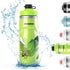 ROCKBROS Bike Water Bottle 21oz Bicycle Water Bottle for 5hrs Insulation Sports Squeeze Water Bottle with Leakproof Design...