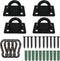 Stainless Steel Ceiling Hooks, Ceiling Hooks Pad Eyes Plate Marine Hardware Hooks with Screws....