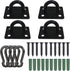 Stainless Steel Ceiling Hooks, Ceiling Hooks Pad Eyes Plate Marine Hardware Hooks with Screws....