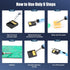 Soldering Iron Kit Electronics, SREMTCH 80W Digital LCD Adjustable Temperature Welding Tool with ON-Off Switch,10 in 1 solder gun...