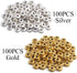 Metal Spacer Beads,200pcs Flat Round Disc Rondelle Spacer Beads Metal Rondelle Beads Spacers for Jewelry Making(6mm) - Silver and Golden...