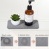 Water Absorbing Stone Tray for Sink, Diatomite Bathroom Tray Quick Dry Dish Soap Holder Kitchen Sink Organizer for Modern Home Decor - Light Grey...