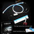 Car LED Strip Lights, 2 Pcs 24 Inch Flexible Headlight Strips DRL Light Tube, Dual Color White and Amber Daytime Running Lights Waterproof Neon Tu...