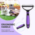 MIU COLOR Pet Grooming Brush, 2 Sided Undercoat Rake for Dogs & Cats, Professional Deshedding Brush and Dematting Tool, Effective Removing Knots, ...