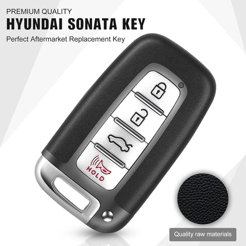 Key Fob Fit for Hyundai 2012-2013 Elantra, 2011-2014 Sonata, Azera, 2009-2014 Genesis Smart Remote Compatible with Kia 2011-2013 Optima, 2011-2013...