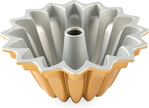 Nordic Ware Lotus Bundt Pan Gold, 5 Cup Capacity...