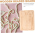 NUOBESTY Bead Board Beading Tools Beading Board Bead Rosary Board Bead Making Tray Necklace Bracelets Bead Design Board Ead Boards for Jewelry Mak...