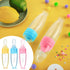 Tondiamo 3 Pieces Baby Food Feeder 3oz Silicone Baby Food Spoon Dispenser with Standing Base for Infant Dispensing and Feeding...