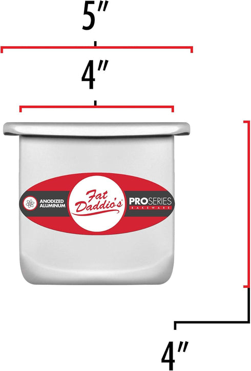 Fat Daddio's Anodized Aluminum Square Cake Pan, 4 x 4 Inch...