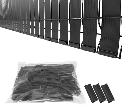 XKMT- Black Mouting Bracket For Chain Link Fence View Blocking Privacy Tape Weave...