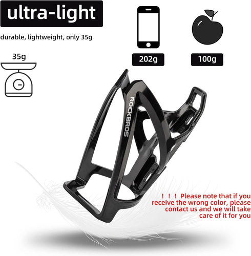 ROCKBROS Bike Water Bottle Holder Ultra-Light Bicycle Bottle Cages with Screws Tool, Universal Bike Cup Holder for Road MTB Mountain Bikes Cycling...
