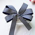 Blue and White Striped Ribbon,Blue Taffy Grosgrain Ribbon 1 Inch Christmas Gift Wrap Ribbon for DIY Hair Bow Scrapbooking Party Wedding Holiday De...
