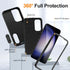 for Galaxy S24 Plus Case Galaxy S24+ Plus Case with Kickstand Case 3-Layer Military Grade Protective Case Cover Silicone Shockproof for Samsung Ga...