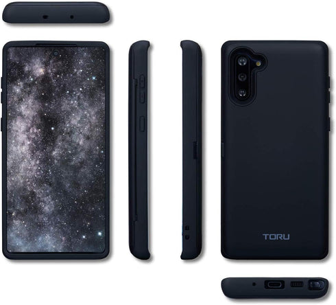 TORU CX PRO Case for Galaxy Note 10, with Card Holder | Slim Protective Cover with Hidden Credit Cards Wallet Flip Slot Compartment Kickstand | In...